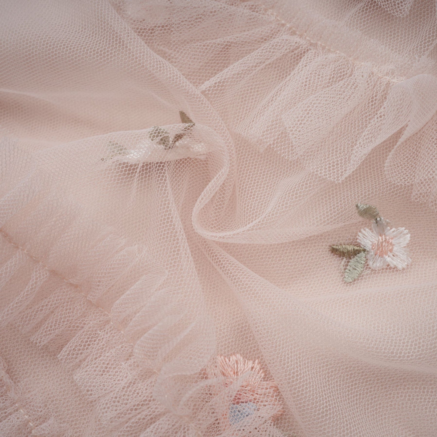 Kévina floralembroidered tiered ruffled midi dress