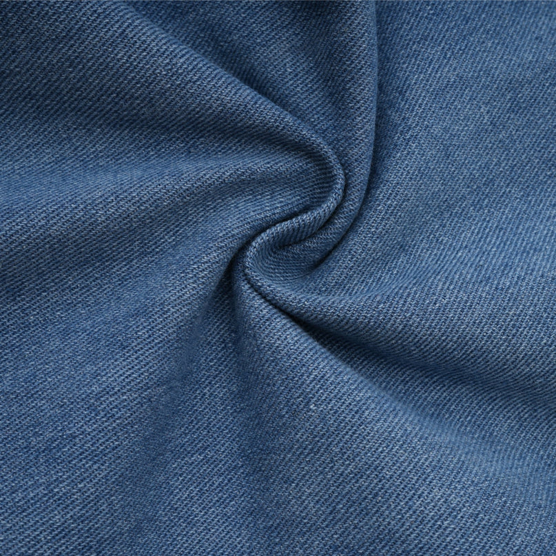 Khloe Blue Wide Leg Jeans with Bow Detail