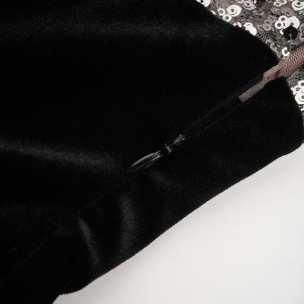 Kiara Black Sequin Maxi Dress