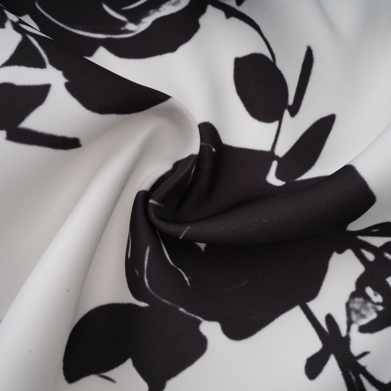 Kiara White & Black Shirt and Skirt Matching Set