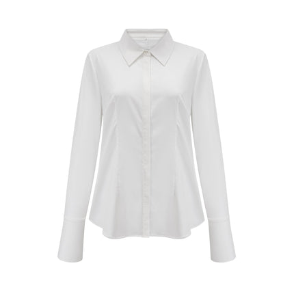 Kiara White & Black Shirt Skirt Matching Set
