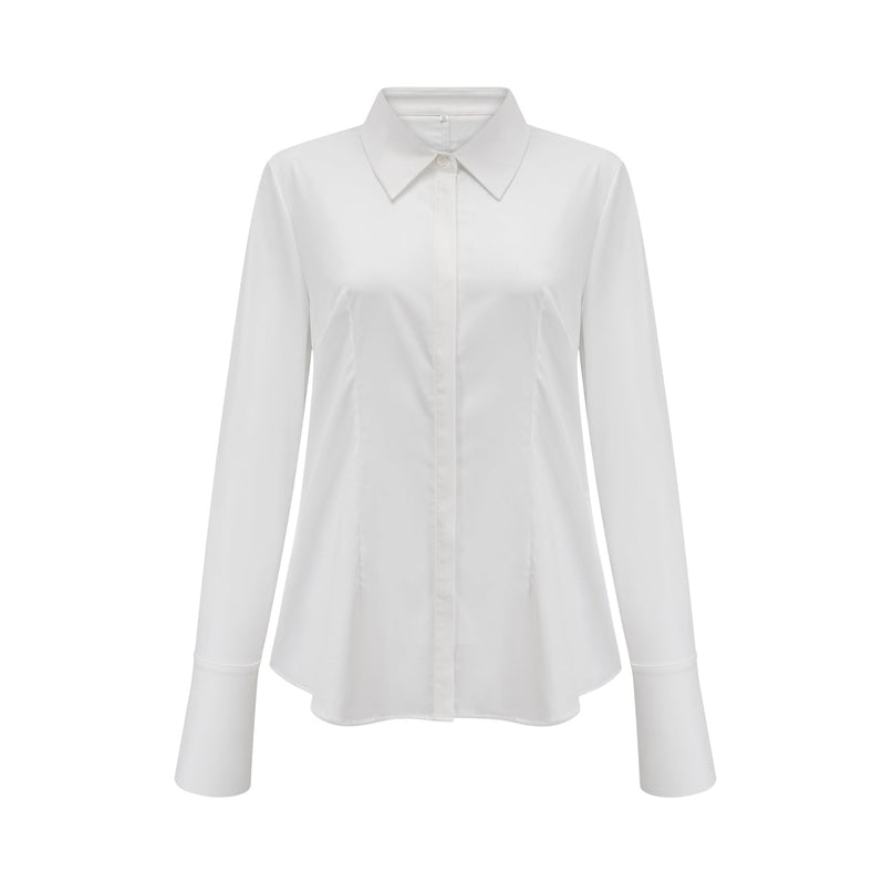 Kiara White & Black Shirt Skirt Matching Set