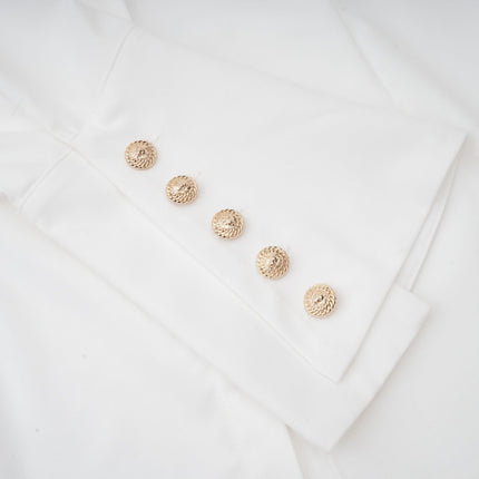 Kiara White & Black Shirt Skirt Matching Set