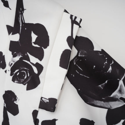 Kiara White & Black Shirt Skirt Matching Set