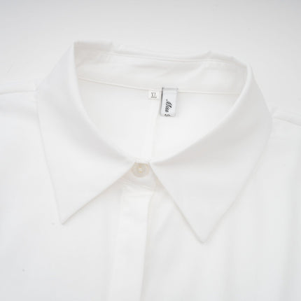 Kiara White & Black Shirt Skirt Matching Set