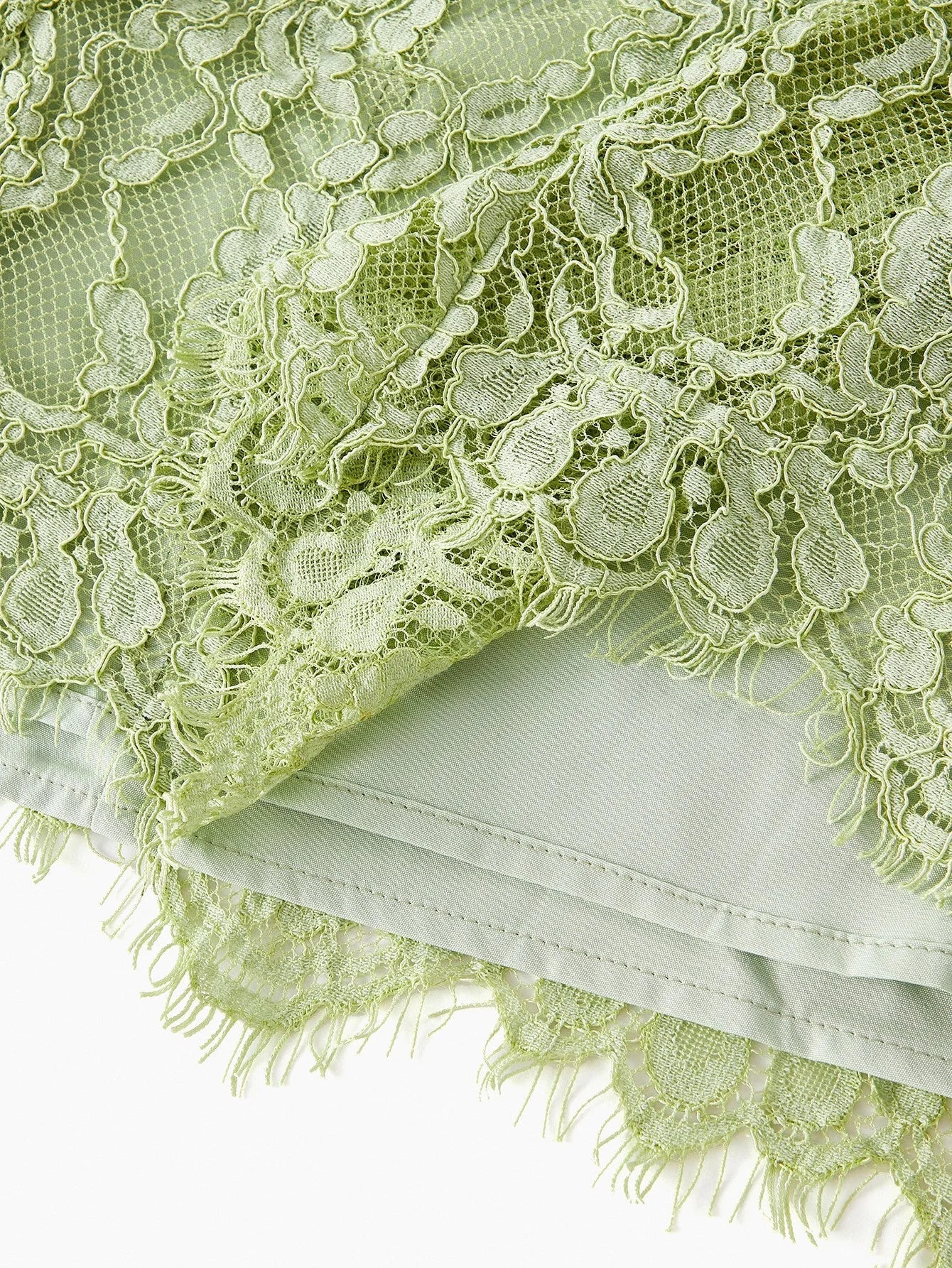 LACE OVERLAY RHINESTONE DETAIL FLARE HEM DRESS WITH BELT