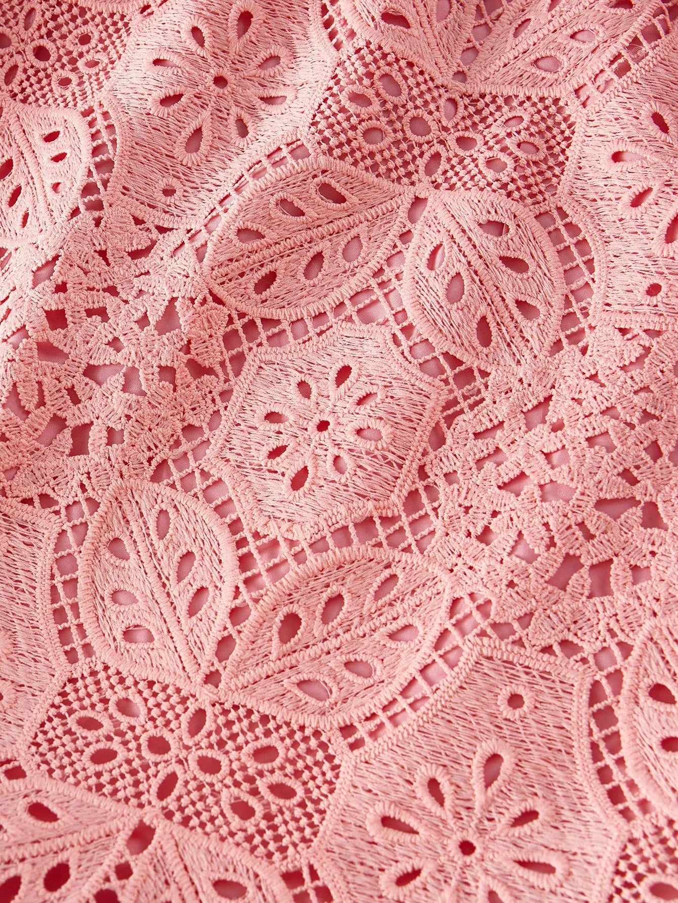 LACE RUFFLE HEM DRESS