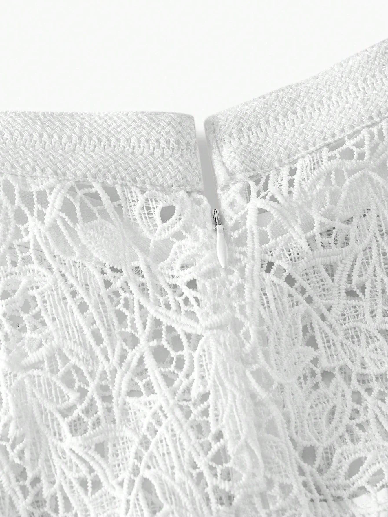 LACE ZIPPER BACK SLEEVELESS DRESS