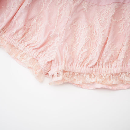 Lacey Pink Jacquard Mini Dress
