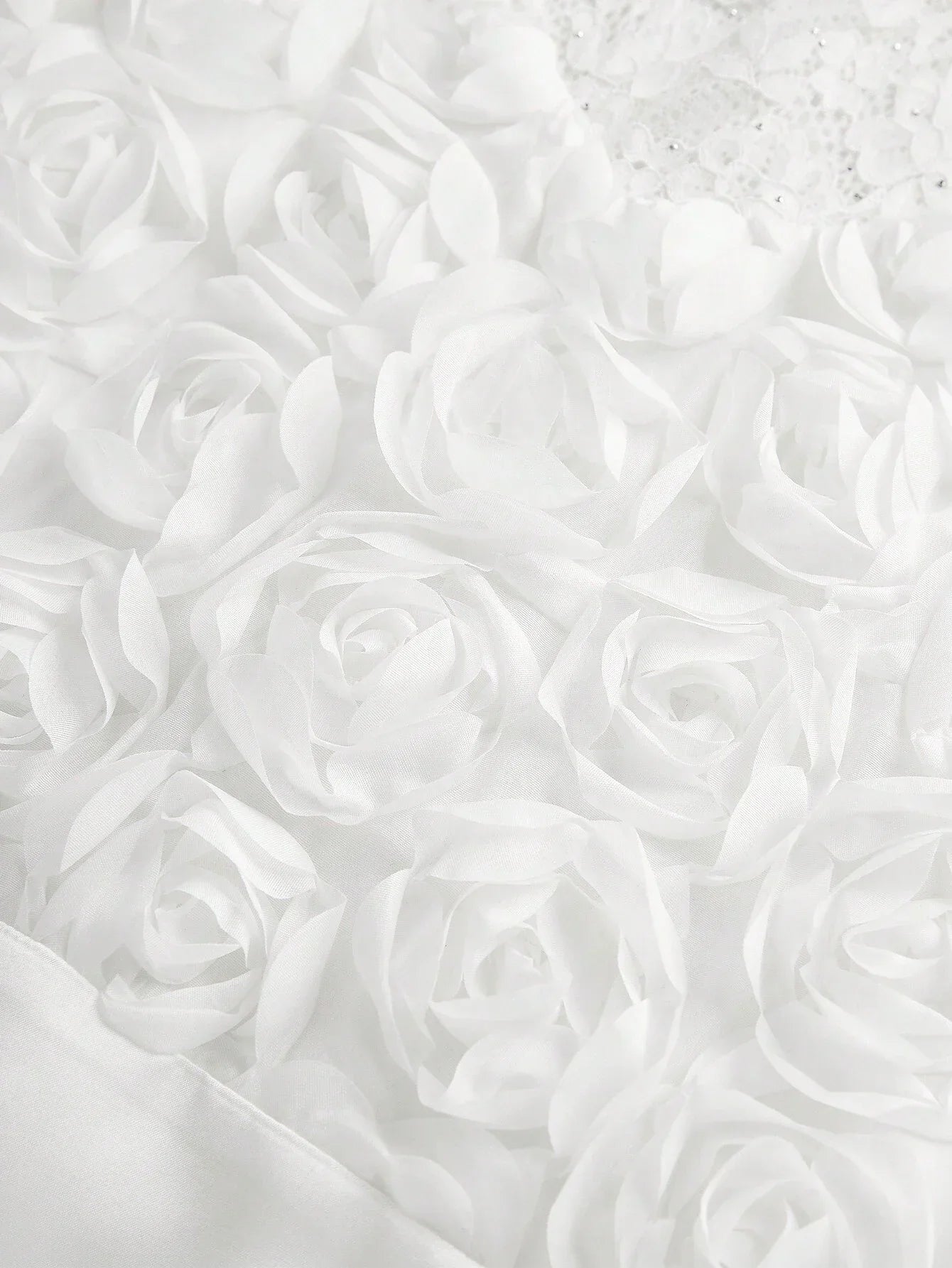 LadyLike Long Sleeve Dress With Lace Patchwork 3D Flower Detail For FallWinter