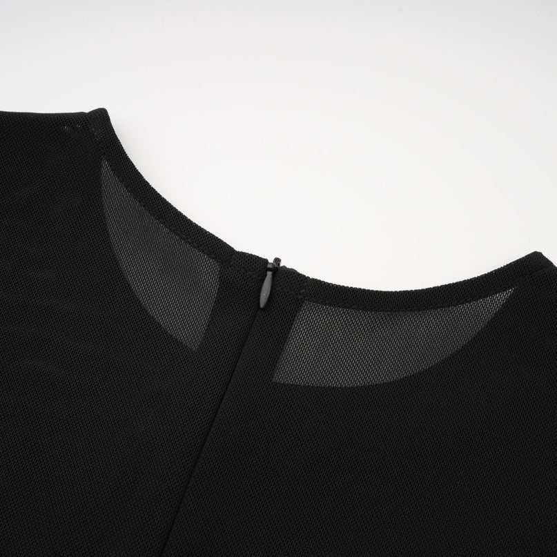 Lana denim patchwork sleeveless dress