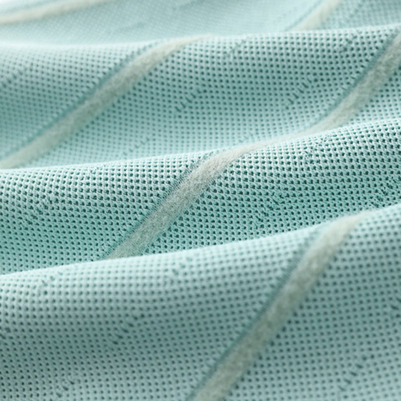 Lana Mini Dress Light Green Knitted Halter Neck Textured Flared Skirt Sleeveless Panelled Thigh Length Rear Zip Viscose Polyamide