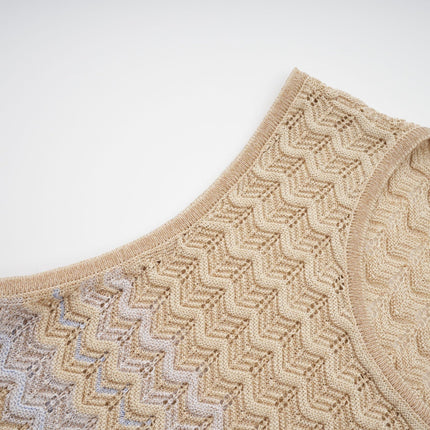 Laney Neutrals Ribbed Knit Midi Dress