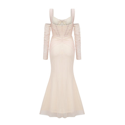 Laurianne white midi dress