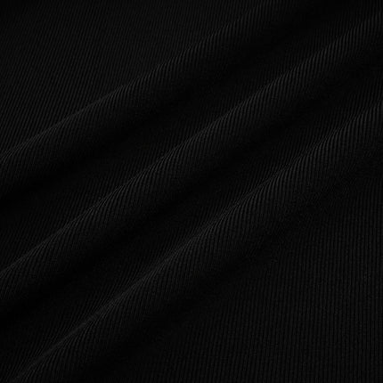 Lavinia Black Maxi Dress with Halterneck Design and Floral Appliqué