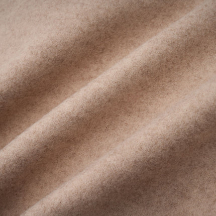 Layla Modern Coat Neutrals Faux-Fur Embossed Gold-Tone Buttons Self-Tie Design Shoulder Pads 100% Polyester Fiber