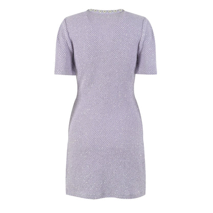 Léocadie purple embellished mini dress
