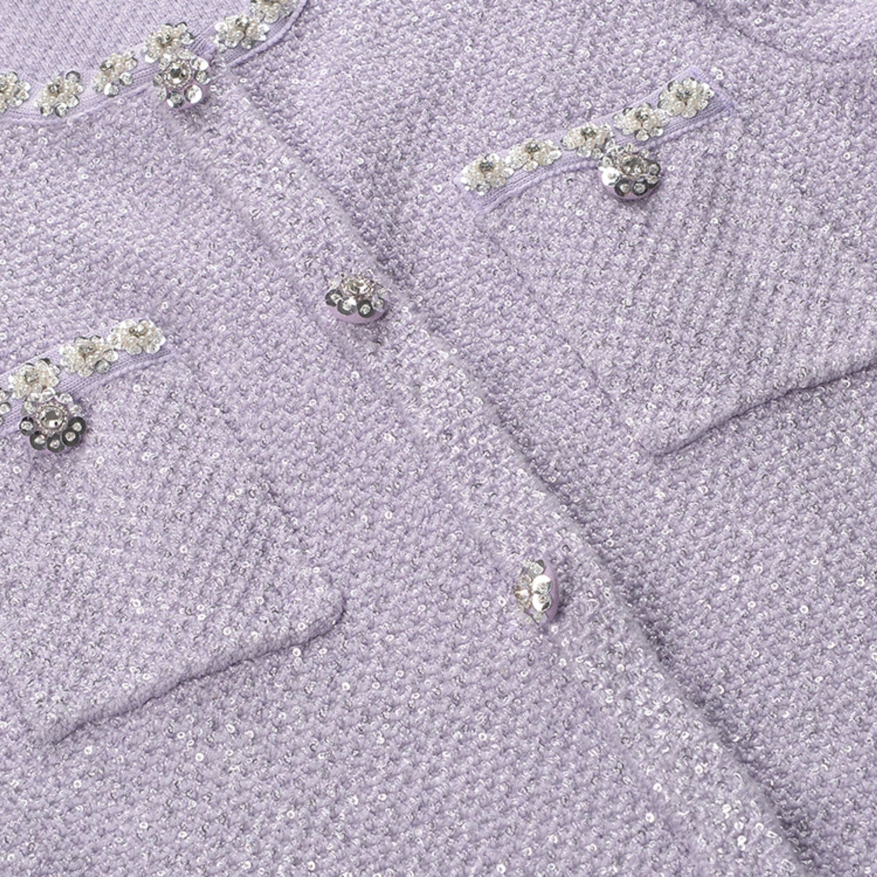 Léocadie purple embellished mini dress