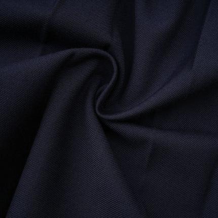 Lesly Navy Blue Embroidered A-Line Skirt