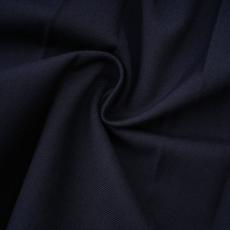 Lesly Navy Blue Embroidered A-Line Skirt