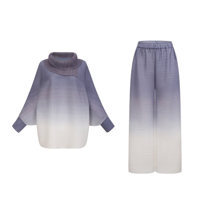 Letizia Purple Blouse Trousers Set