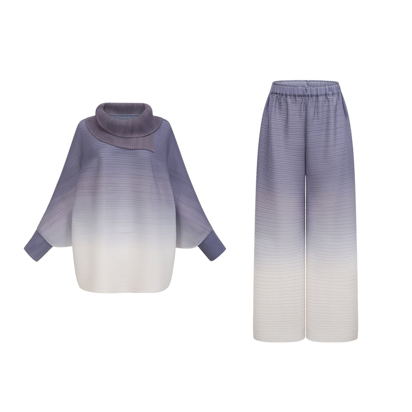 Letizia Purple Blouse Trousers Set