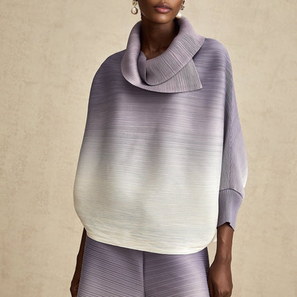 Letizia Purple Blouse Trousers Set