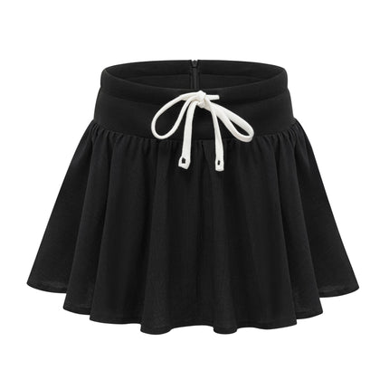 Lia Black High-Waisted Pleated Mini Dress