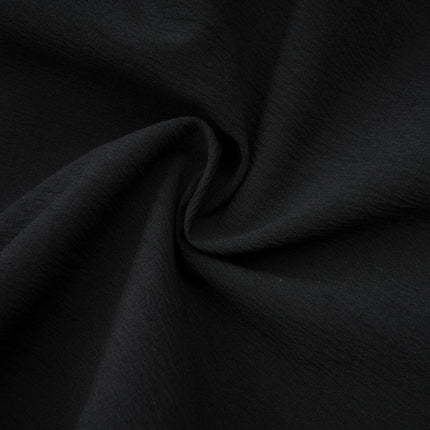 Lia Black Pleated High Waisted Mini Dress 64 Polyester 36 Cotton