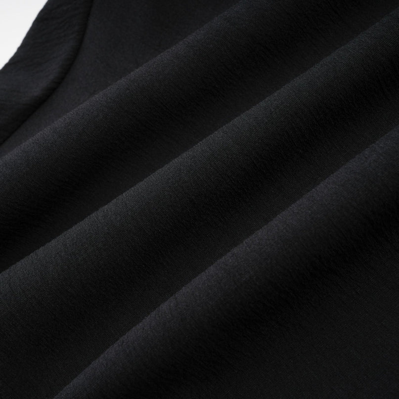 Lia Black Pleated High-Waisted Mini Dress