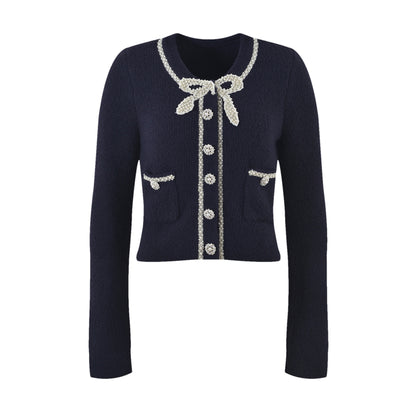 Liane fauxpearl embellished jacket  skirt matching set