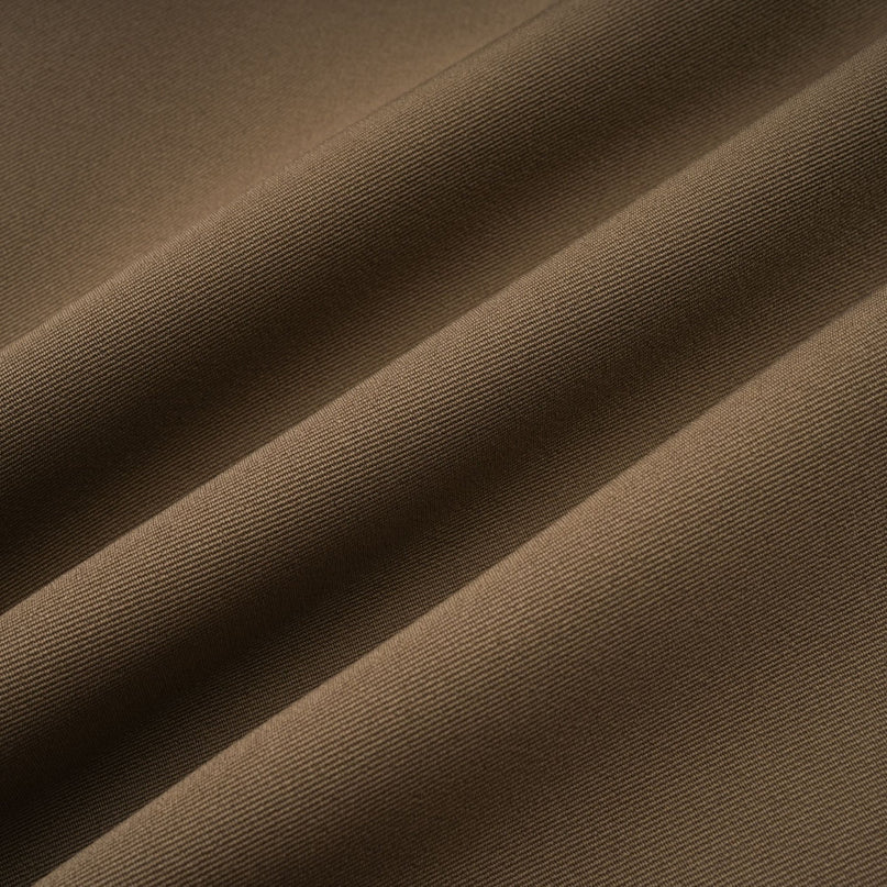 Licia Mini Dress in Brown & Blue hues with 3D-petal accents and striped pattern