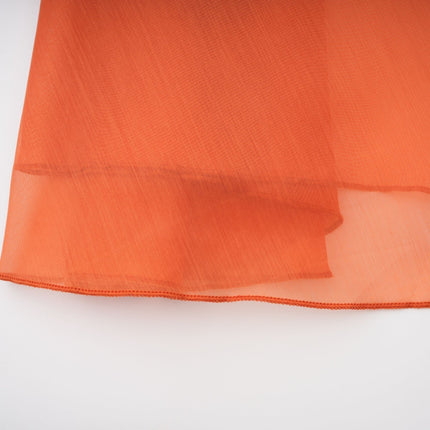 Liliana Maxi Dress in Orange with Floral Appliqué and Halterneck Design