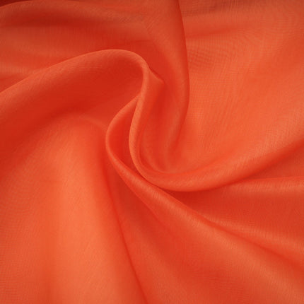 Liliana Maxi Dress in Orange with Halterneck Design and Floral Appliqué