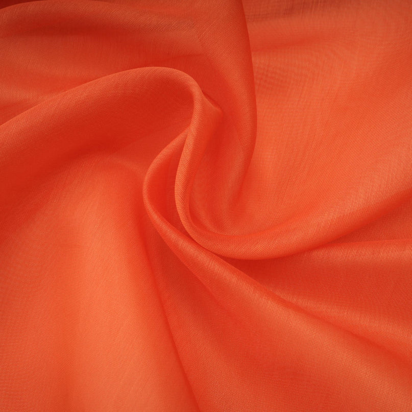 Liliana Maxi Dress in Orange with Halterneck Design and Floral Appliqué