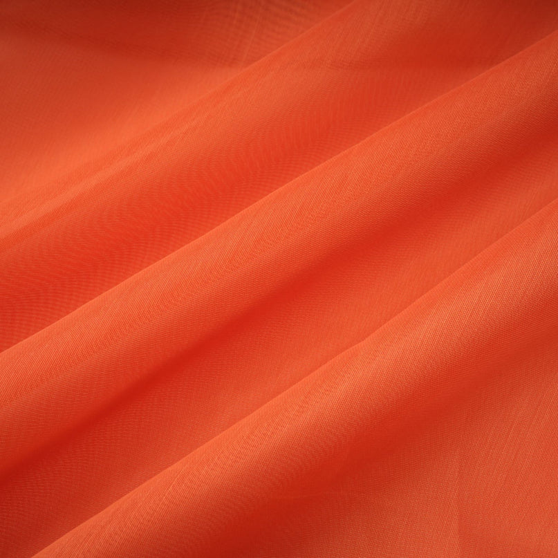 Liliana Maxi Dress in Orange with Halterneck Design and Floral Appliqué