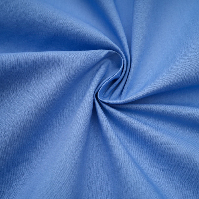 Lina Blue Vibrant Maxi Dress with V-Neckline and 3D Petal Detailing