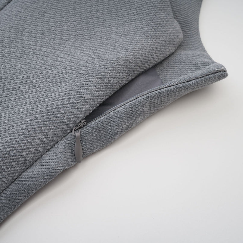 Lina grey fauxfur mini dress