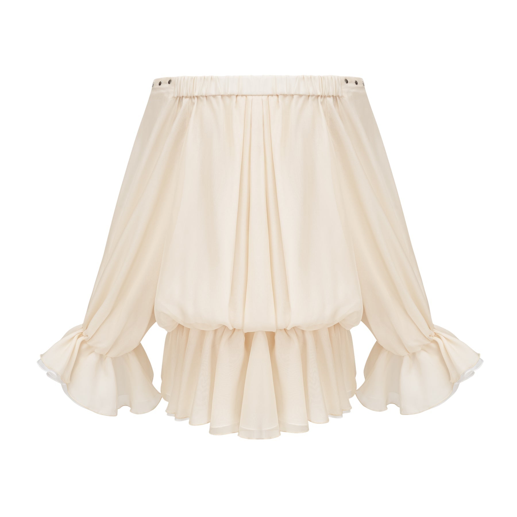 Lisette offshoulder chiffon mini dress