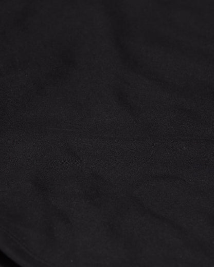 Long sleeve v - neck ribbed knit top with wrap detail - Black
