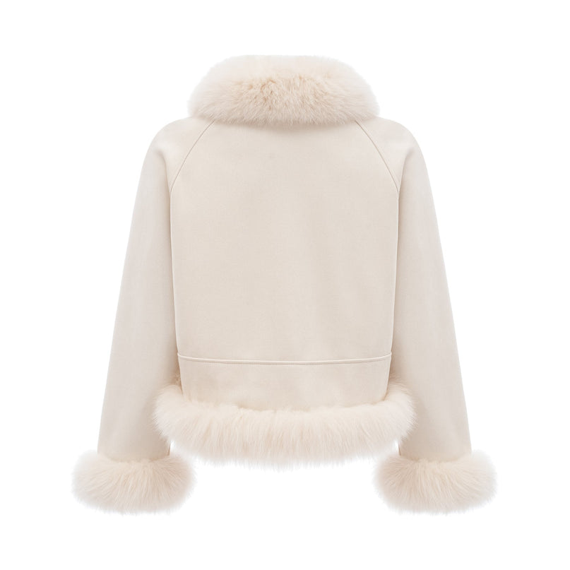 Lorenzina Coat Off White Fox Fur Padded