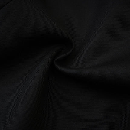 Luciana Black Wool Double-Breasted Blazer