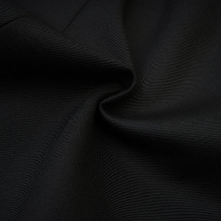 Luciana Black Wool Double-Breasted Blazer