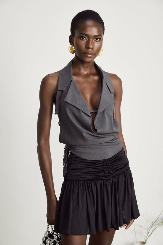 Lucianna openback sleeveless top