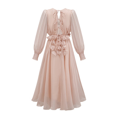 Lucie fauxfloral embellished midi dress