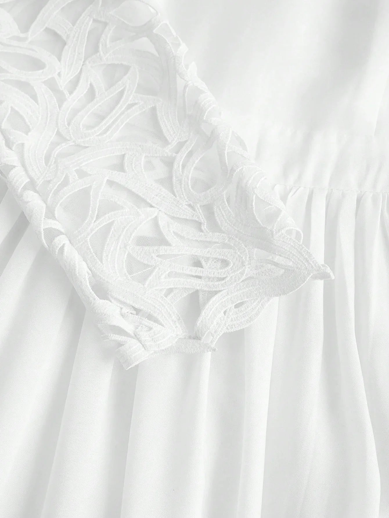 Luxury Lace Trim Side Split Dress Spring Outfits For Women