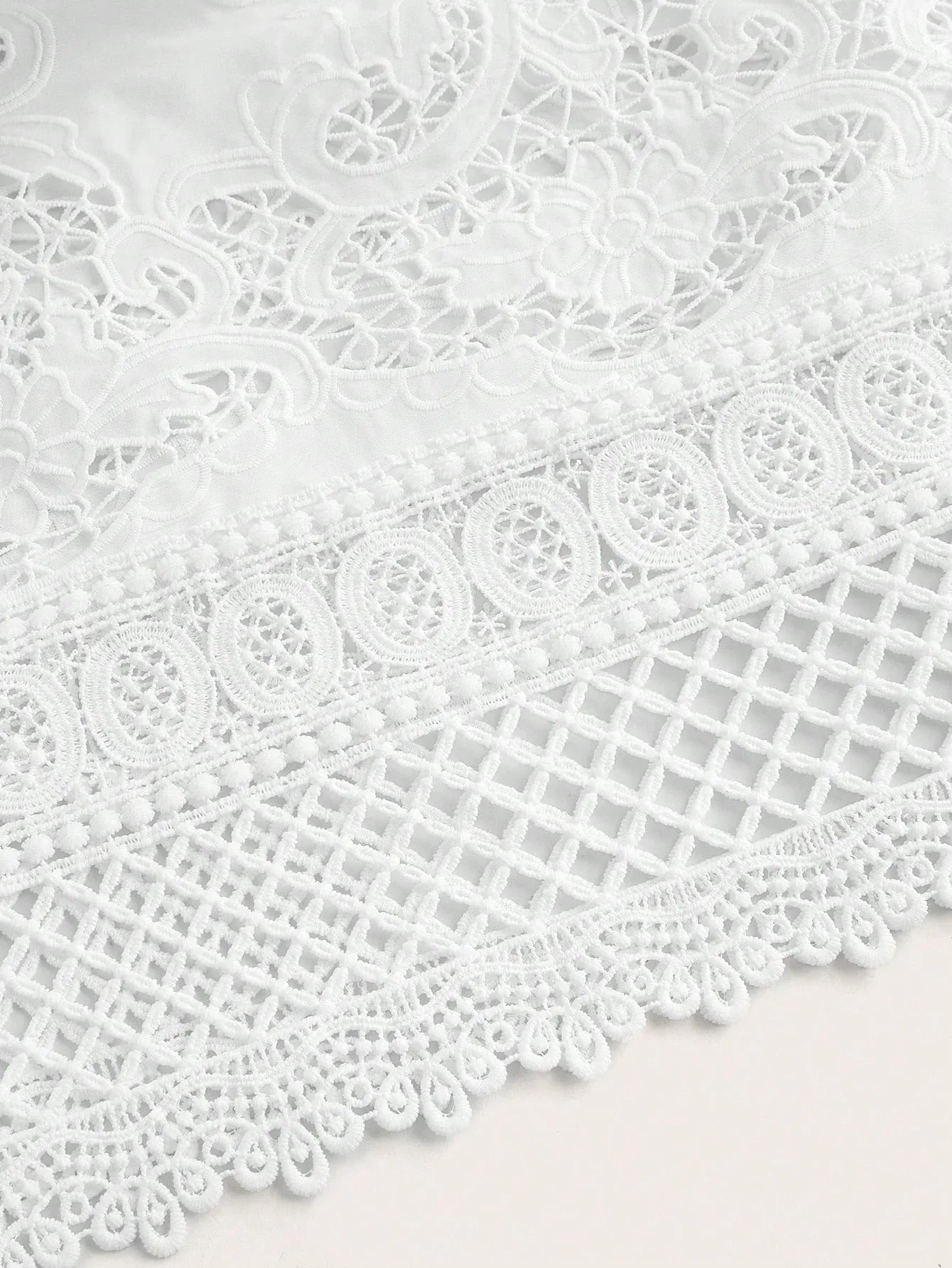 Luxury Lace Trim Side Split Dress Spring Outfits For Women