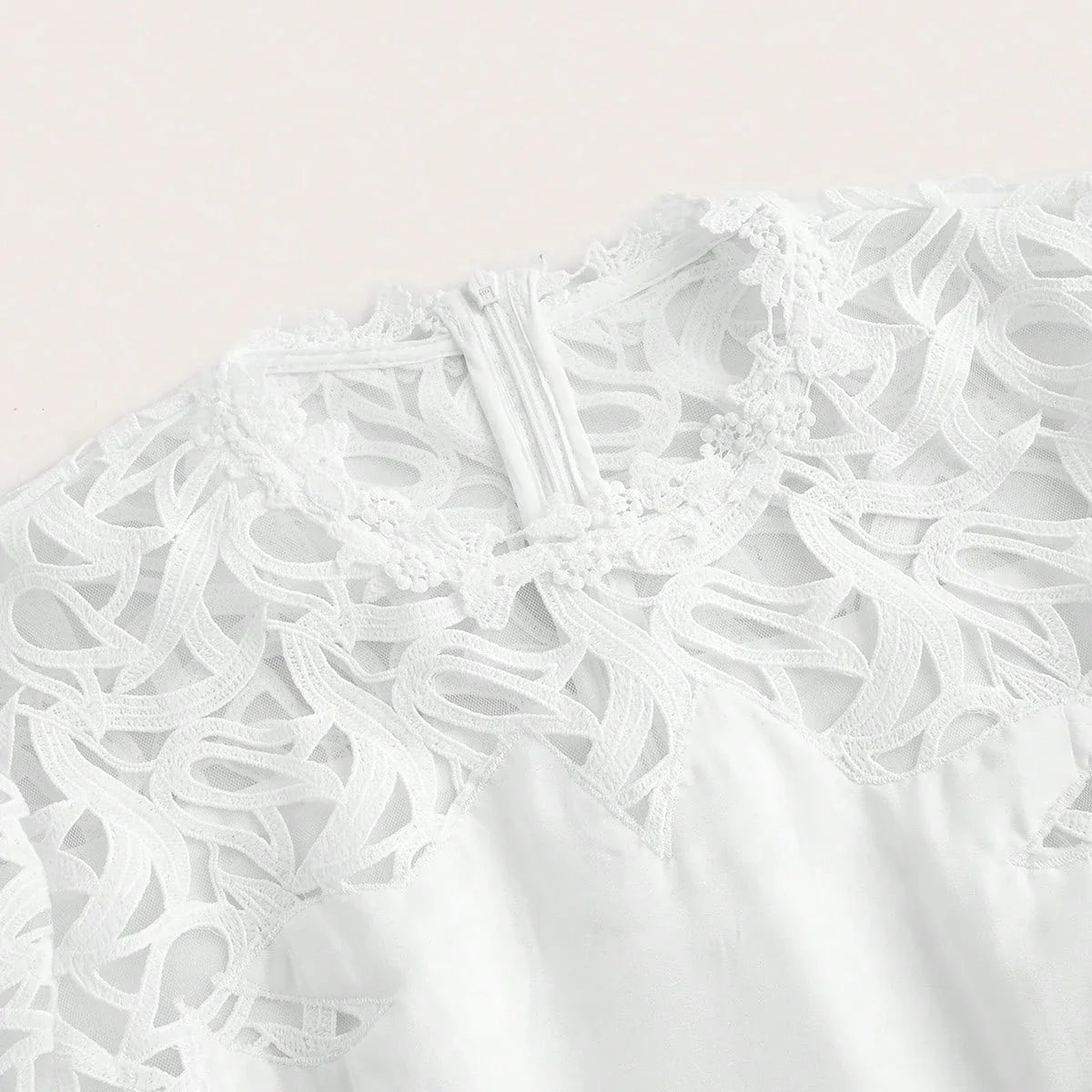 Luxury Lace Trim Side Split Dress Spring Outfits For Women