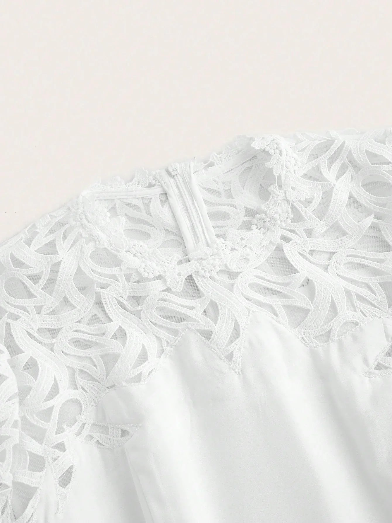 Luxury Lace Trim Side Split Dress Spring Outfits For Women