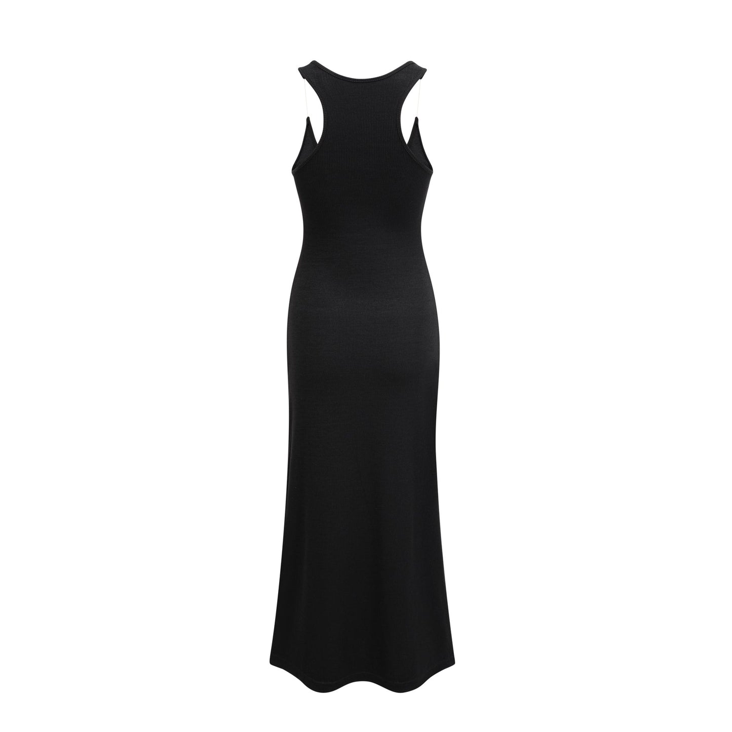 Madeleine invisiblestrap ribbed maxi dress